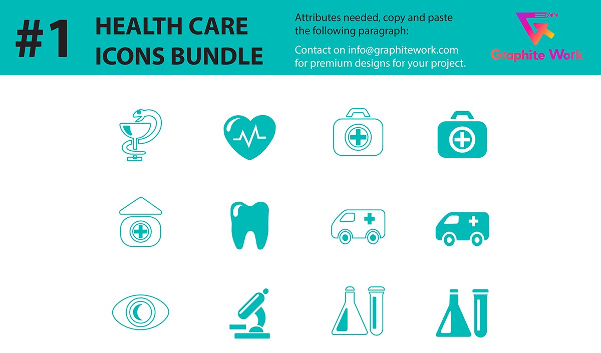 Health care Icon designs bundle free to download