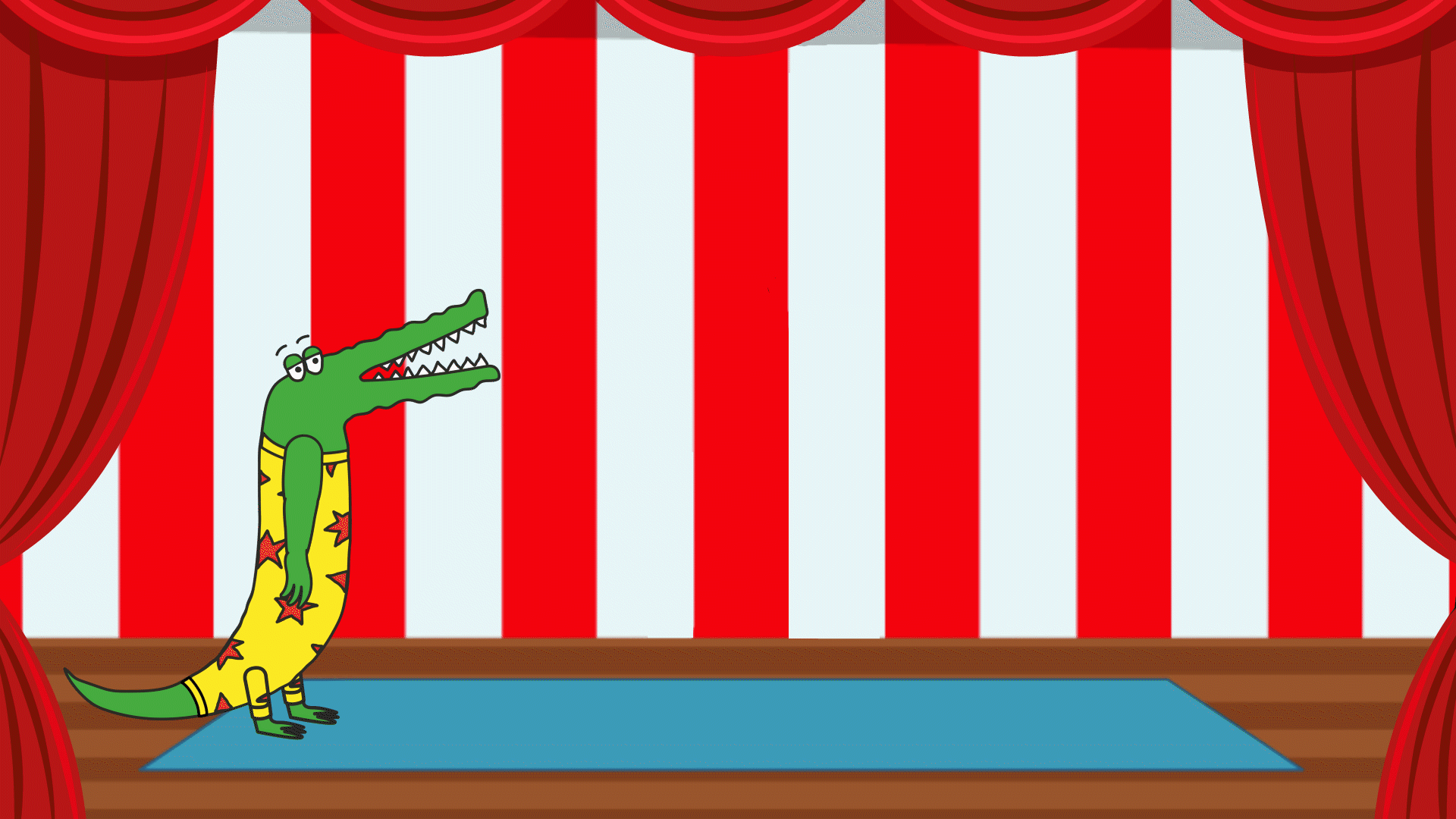 Crocodile Jumping animation