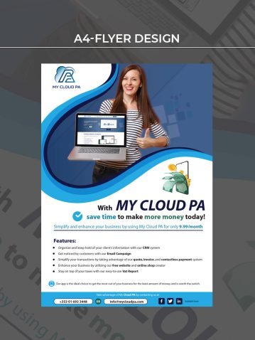 A4 Size-purchase-day flyer for client